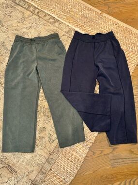 Navy and Green Pants